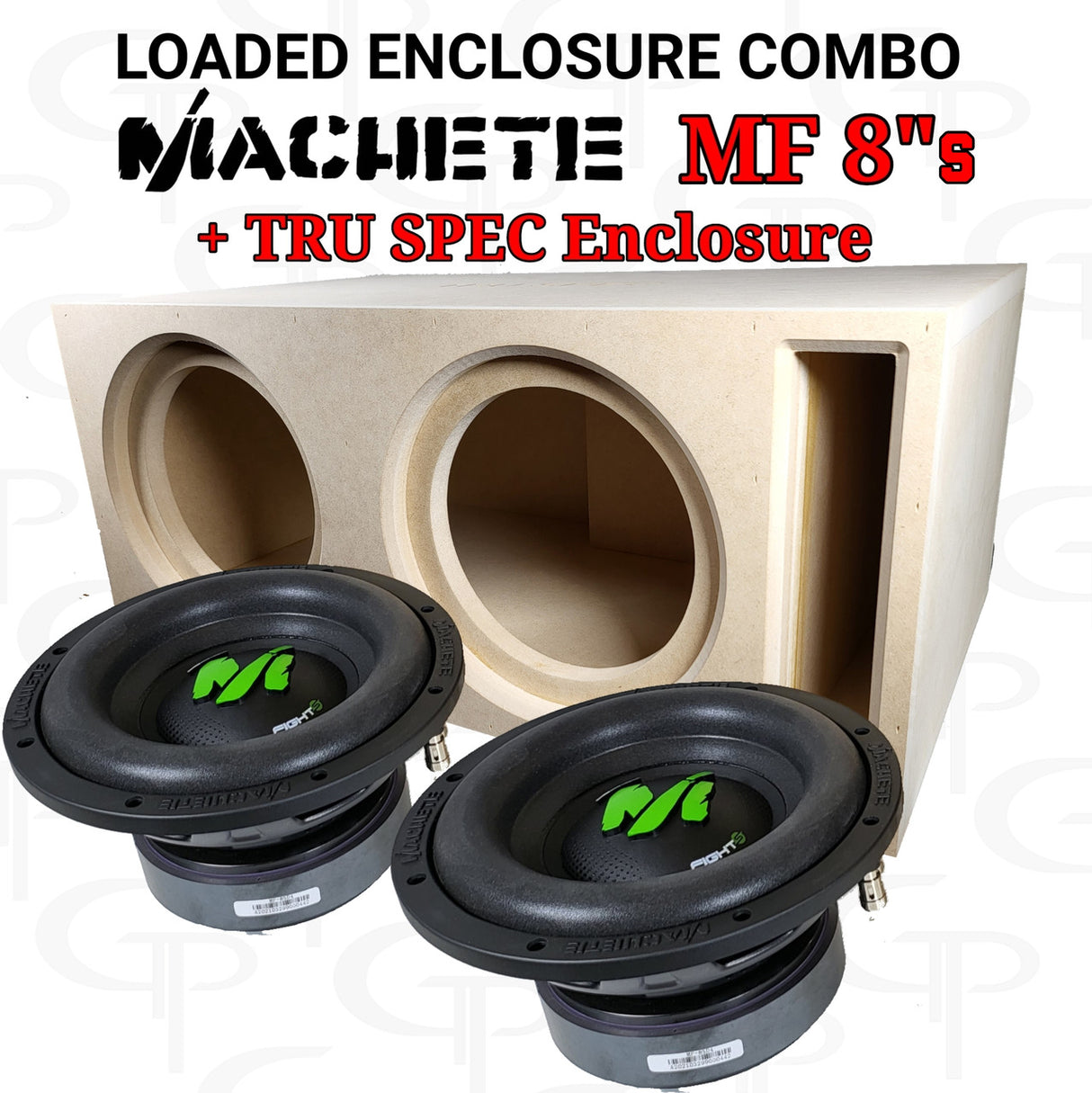 Loaded Tru Spec Dual Machete MF 8" Subwoofers