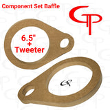 6.5 inch + Tweeter Component set baffles Pair