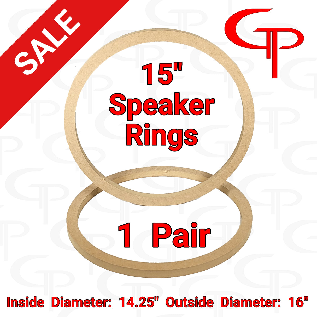 15" Speaker Rings Pair