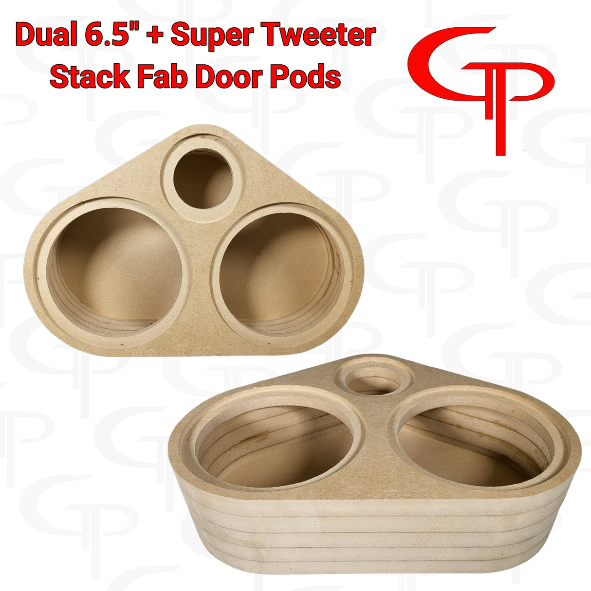 Dual 6.5" + Super Tweter Flush Mount Stack Fab Door Pods Customized