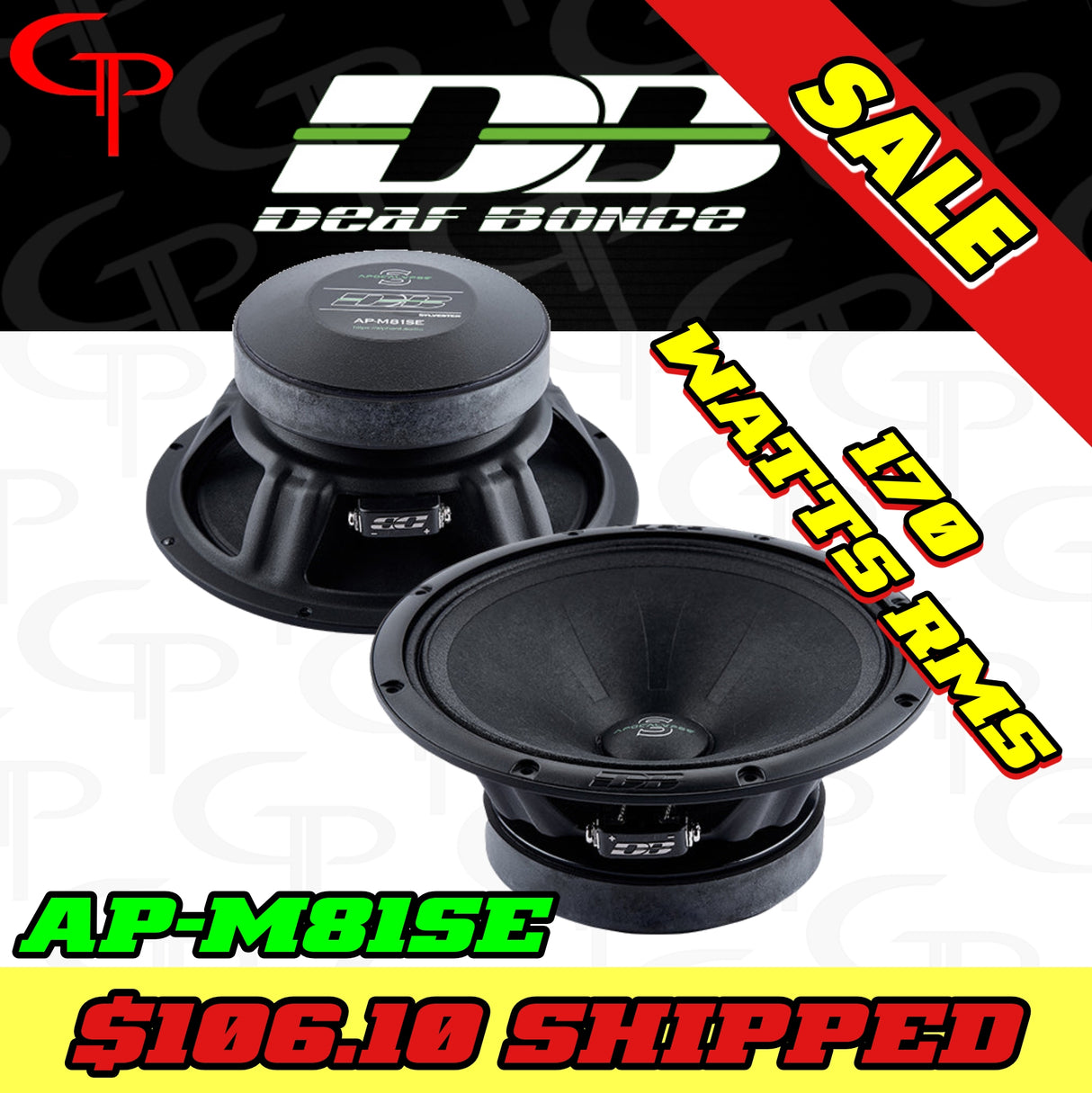 Deaf Bonce Apocalypse AP M81SE 8" Mid-Range Speakers (Pair)