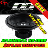 HANNIBAL HS-1200 D2/D4 600w RMS 12" Subwoofer