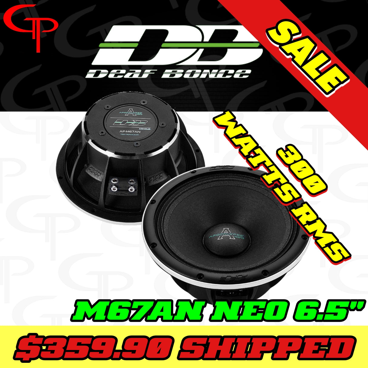 Deaf Bonce Apocalypse AP-M67AN | 6.5" Mid-Range Speakers (Pair)