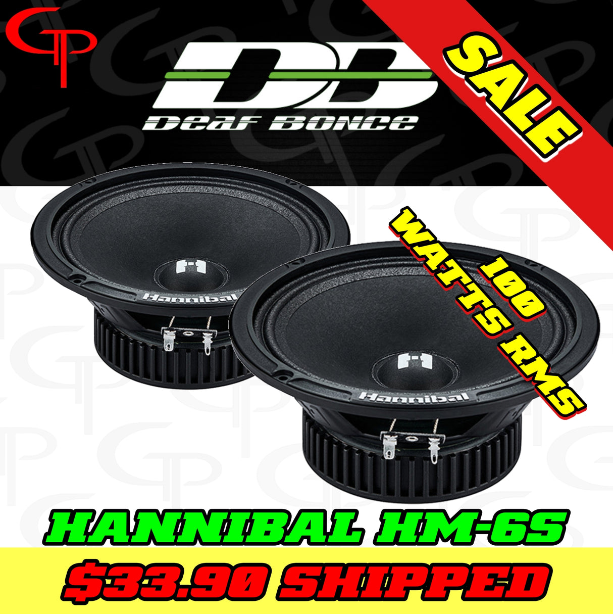 Deaf Bonce Hannibal HM-6S | 6.5" Mid-Range Speakers (Pair)