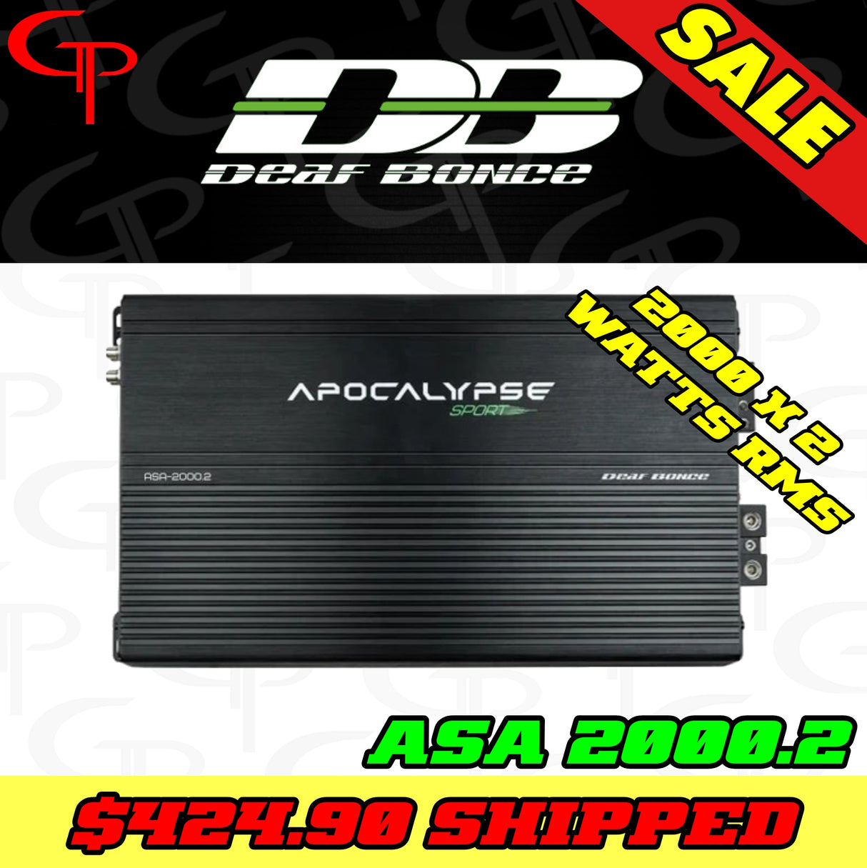 Deaf Bonce Apocalypse ASA 2000.2 2 Channel Full Range Amplifier
