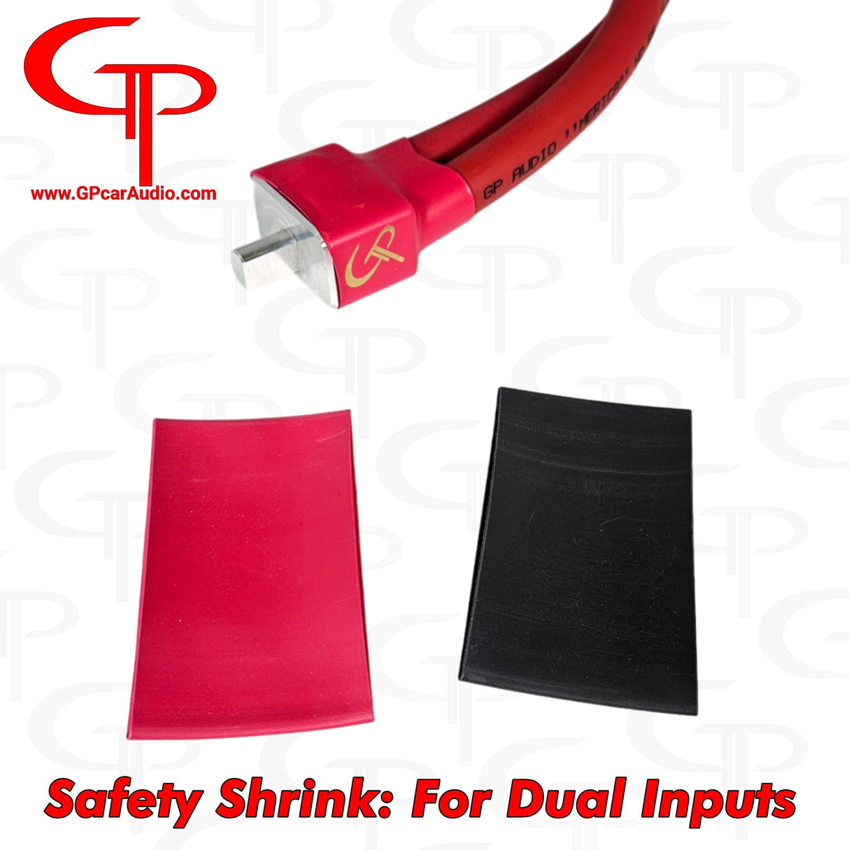 Safety Shrink For Dual Inputs (1 red, 1 black)