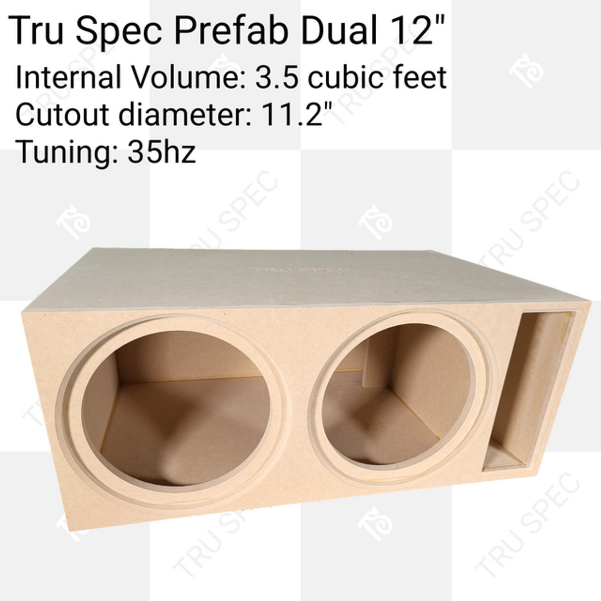 LOADED TRU SPEC Prefab 2x 12" Subwoofer Enclosure: Sundown SA 12' Classic