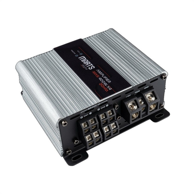 MARTS DIGITAL MXS 400X4 2 OHM 100 WATT RMS 4 CHANNEL FULL RANGE