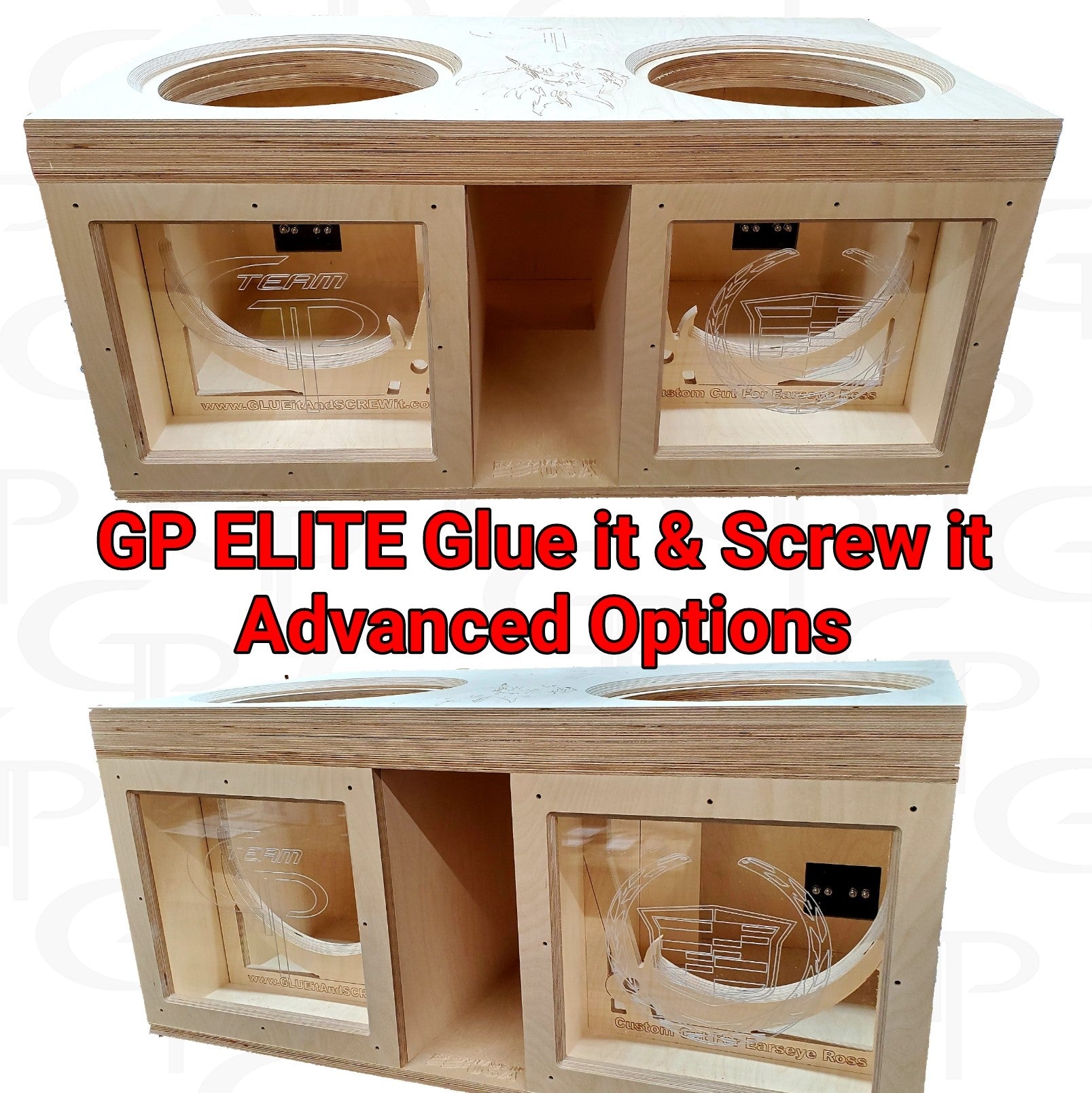 GP HOLLYWOOD ENCLOSURES 12inch x 1 ELITE Dual 12\