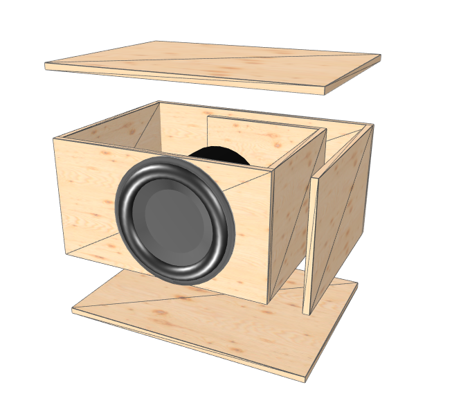 TRU SPEC Prefab Single 15" Port Subwoofer Gehäuse Subs Up Port
