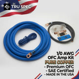 1/0 AWG Tru Spec OFC Pure Copper Amp Kit