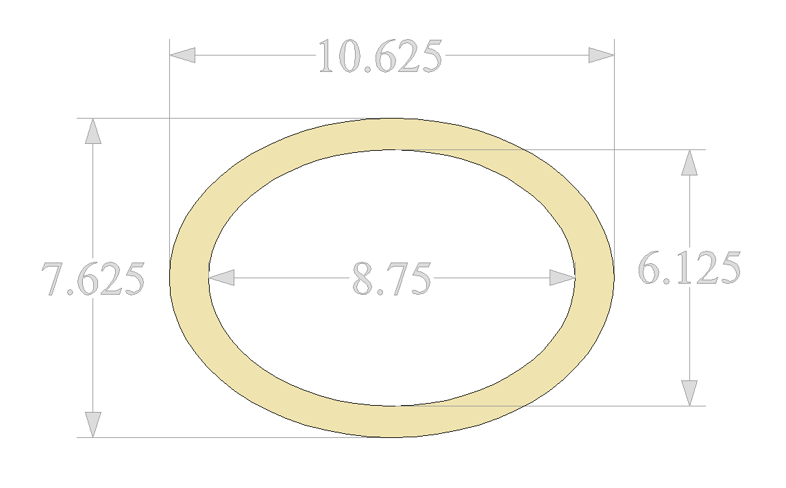 1 Pair 6 x 9 MDF Speaker Rings