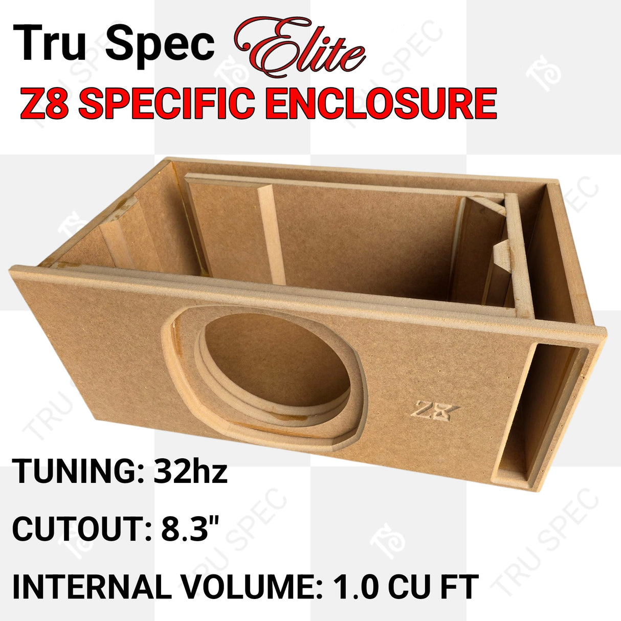 TRU SPEC Elite Sundown Z8 Single 8" Subwoofer Enclosure