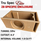 TRU SPEC Elite Sundown Z8 Single 8" Subwoofer Enclosure