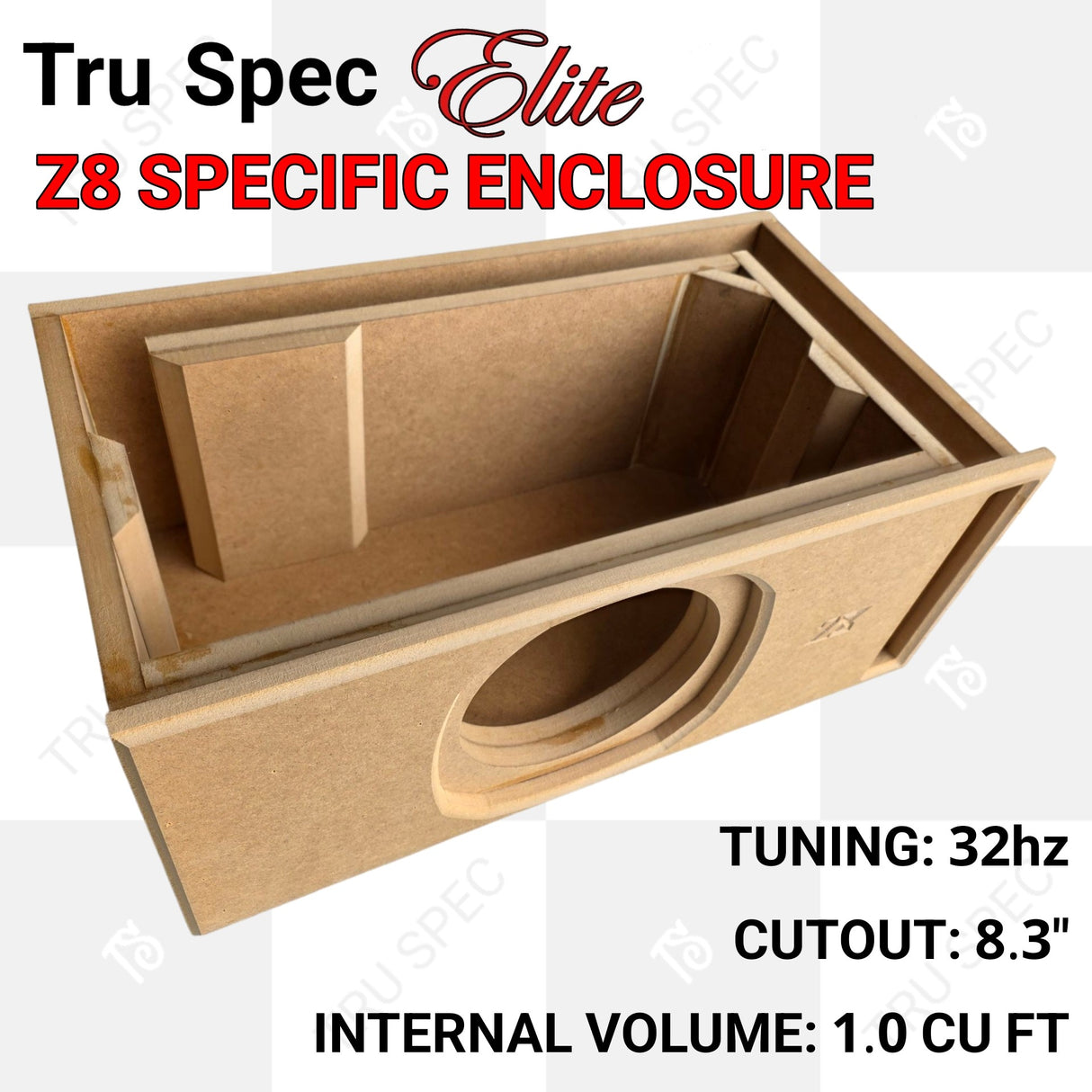 TRU SPEC Elite Sundown Z8 Single 8" Subwoofer Enclosure