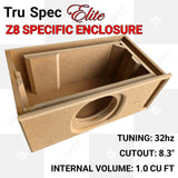 TRU SPEC Elite Sundown Z8 Single 8" Subwoofer Enclosure