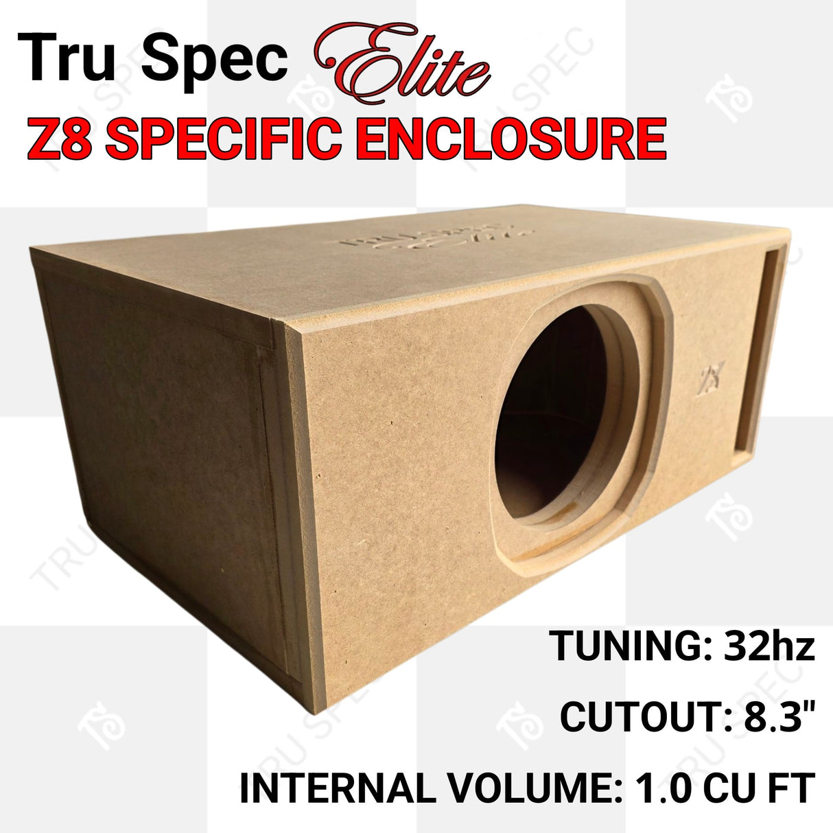 TRU SPEC Elite Sundown Z8 Single 8" Subwoofer Enclosure