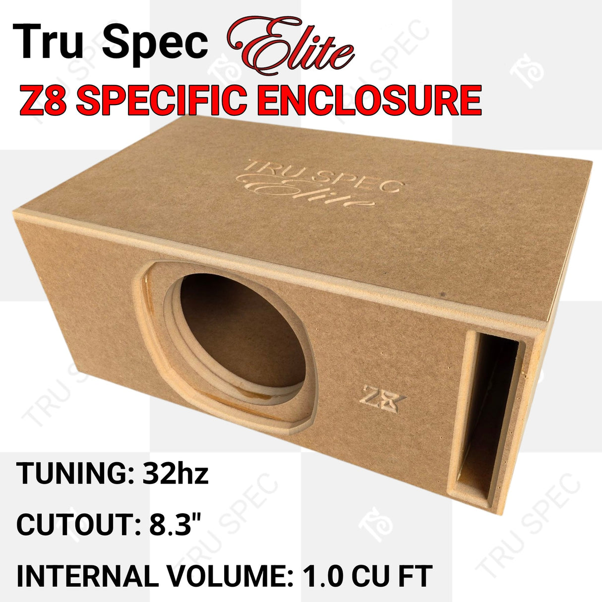 TRU SPEC Elite Sundown Z8 Single 8" Subwoofer Enclosure