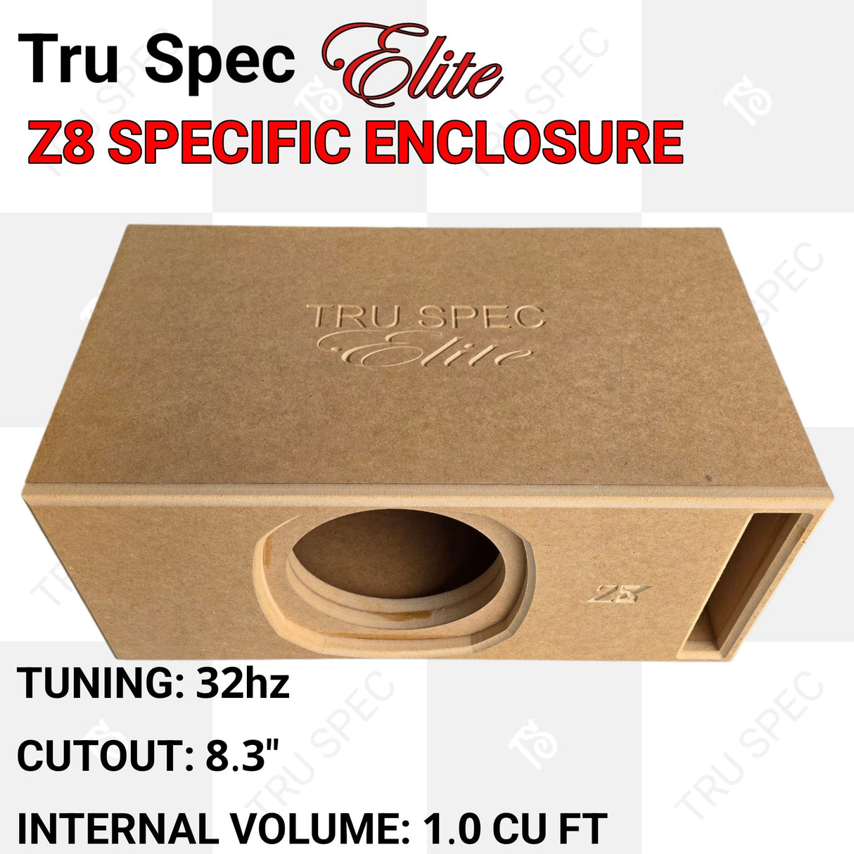TRU SPEC Elite Sundown Z8 Single 8" Subwoofer Enclosure
