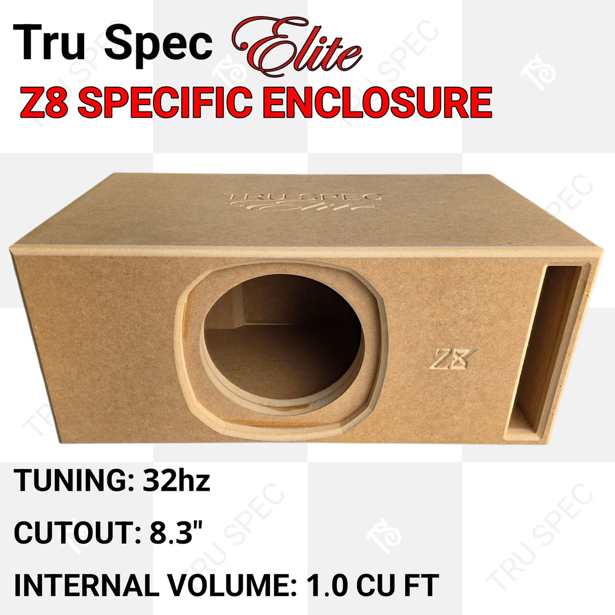 TRU SPEC Elite Sundown Z8 Single 8" Subwoofer Enclosure